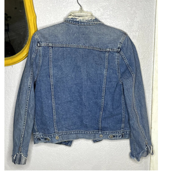 Tularosa Tamsen Distressed Denim Jacket Blue Medium Revolve EUC - Picture 6 of 12